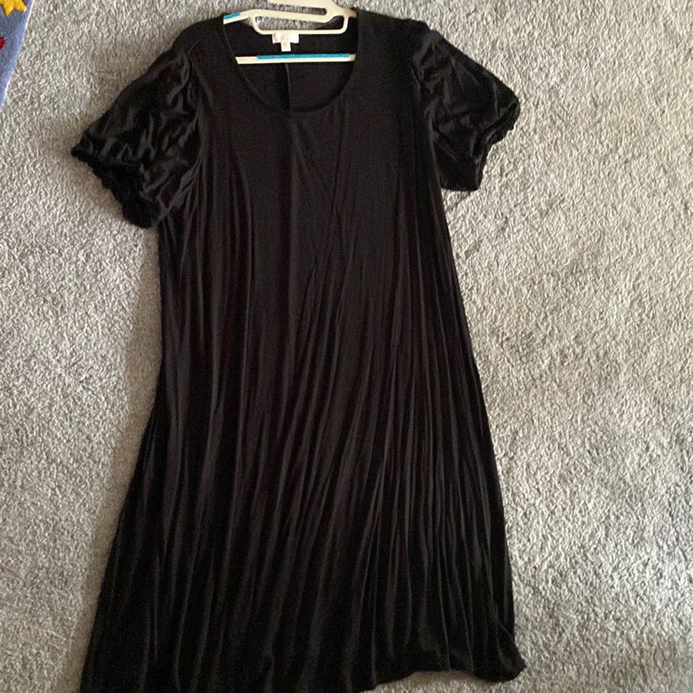 Black dress size XL puffy sleeves